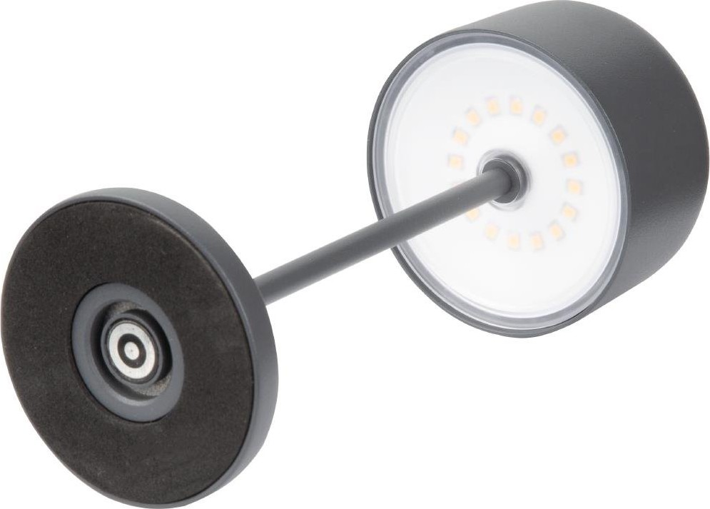  Olympia Siena Tischlampe Runde Kuppel Grau 200mm 