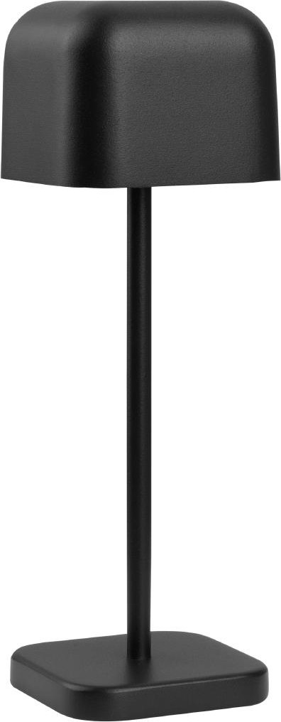 Olympia Lucca Tischlampe quadratische Kuppel Schwarz 200mm 