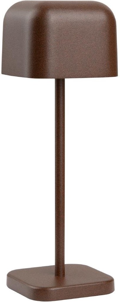  Olympia Lucca Tischleuchte Quadratkuppel Kastanie 200mm 