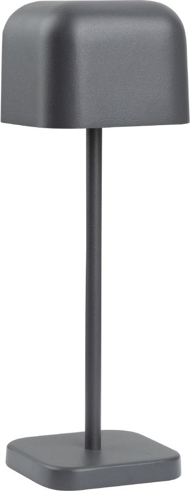  Olympia Lucca Tischlampe Quadratische Kuppel Grau 200mm 