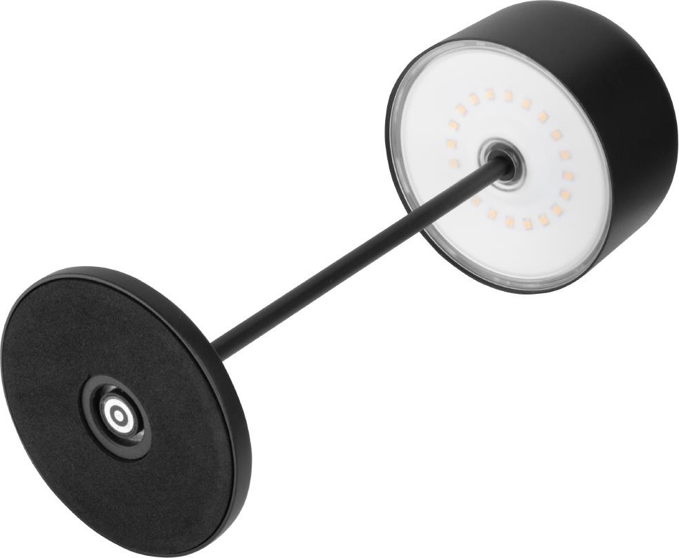  Olympia Siena Tischleuchte Runder Schirm Schwarz 300mm 