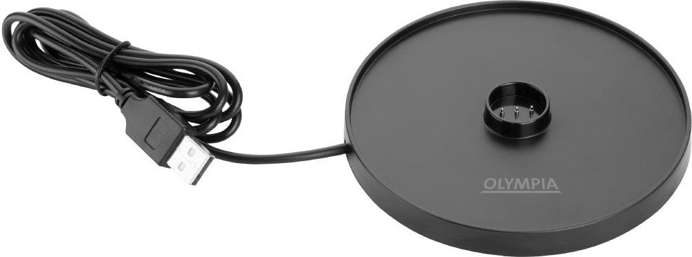  Olympia Siena Tischlampe Runde Kuppel Kastanie 300mm 