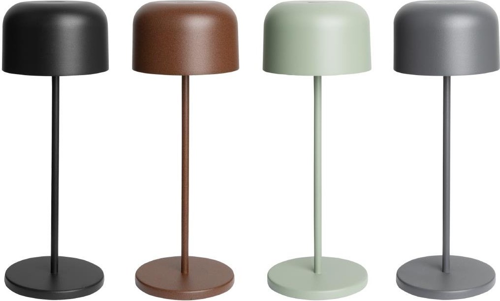  Olympia Siena Tischlampe Runde Kuppel Salbei 300mm 