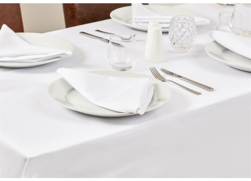  Mitre Essentials Occasions Tischdecke wei&szlig; 229cm 