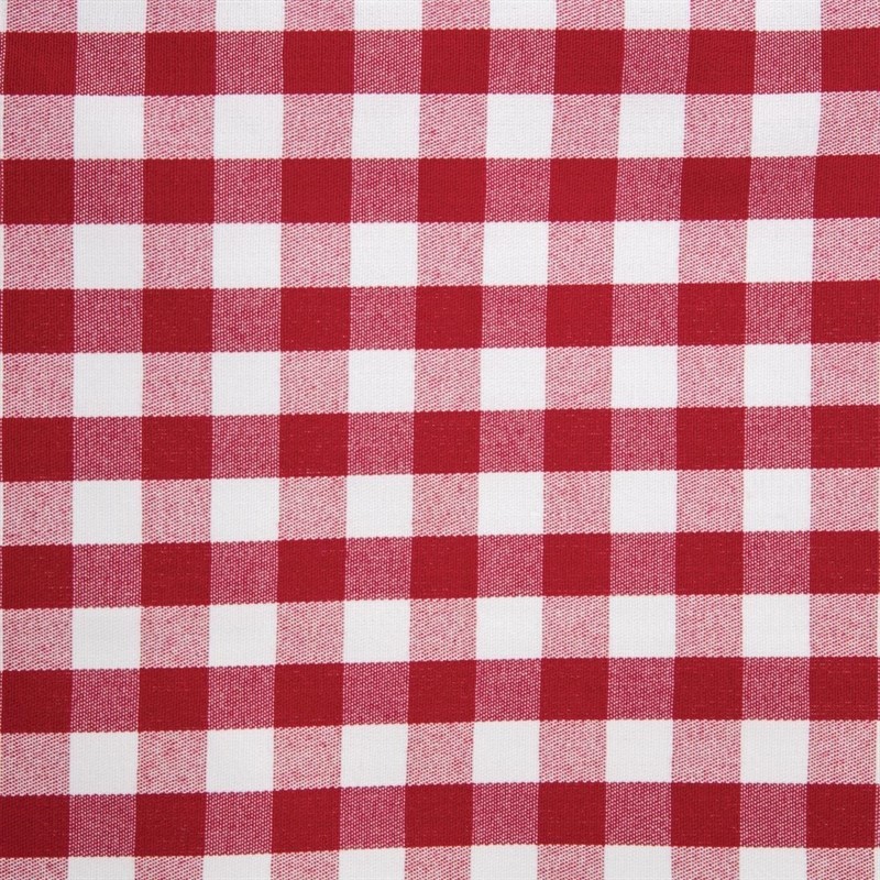  Mitre Comfort Gingham Tischdecke rot-wei&szlig; kariert 132cm 