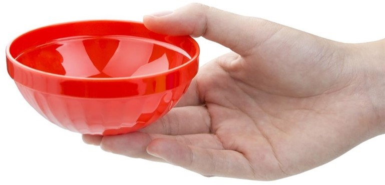  Kristallon Obstschalen rot 10,2cm 