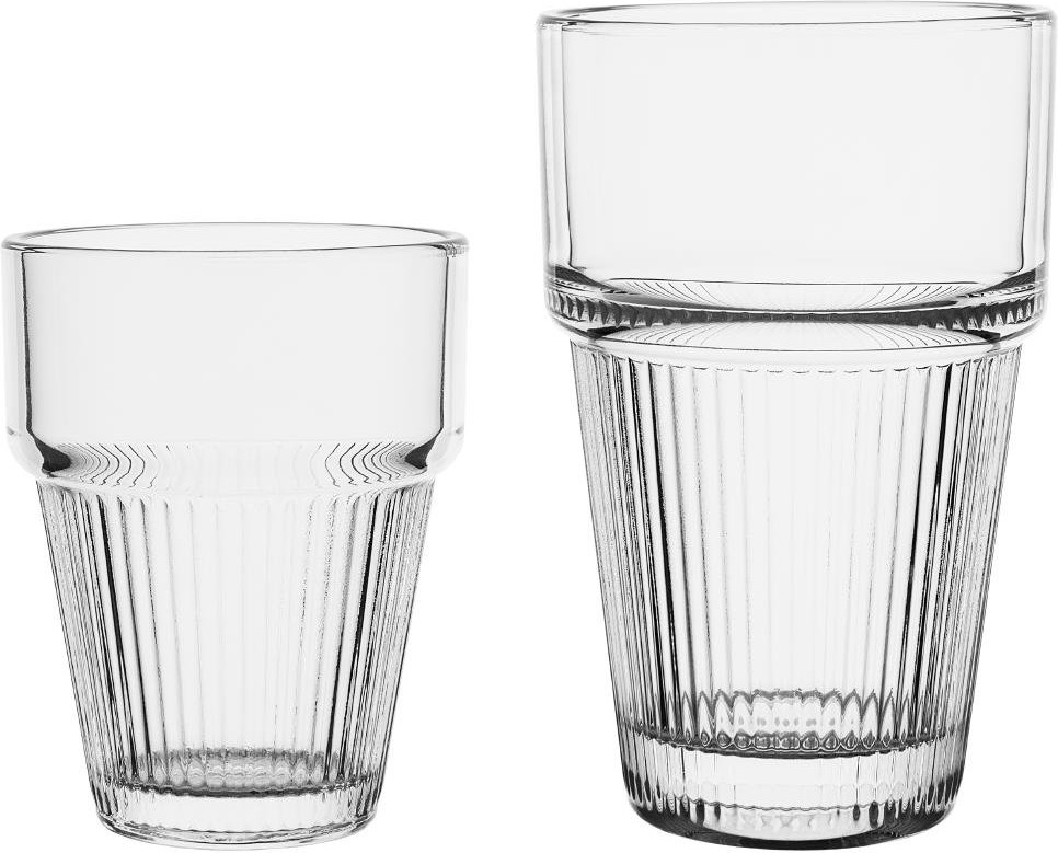  Olympia geriffelte stapelbare Becher 150ml (6 St&uuml;ck) 