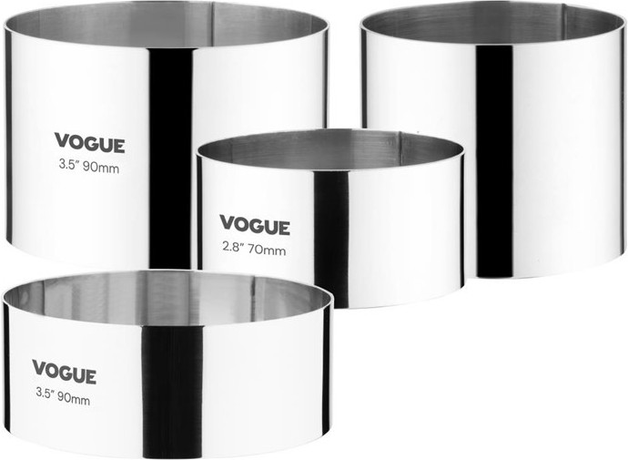  Vogue Moussering Edelstahl 3,5 x 9cm 