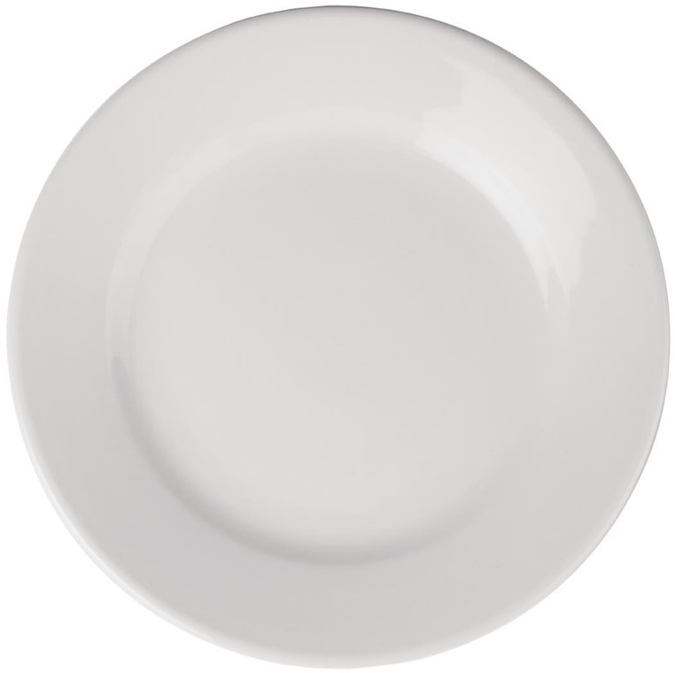  Athena Hotelware runde Teller mit breitem Rand 20,2cm 