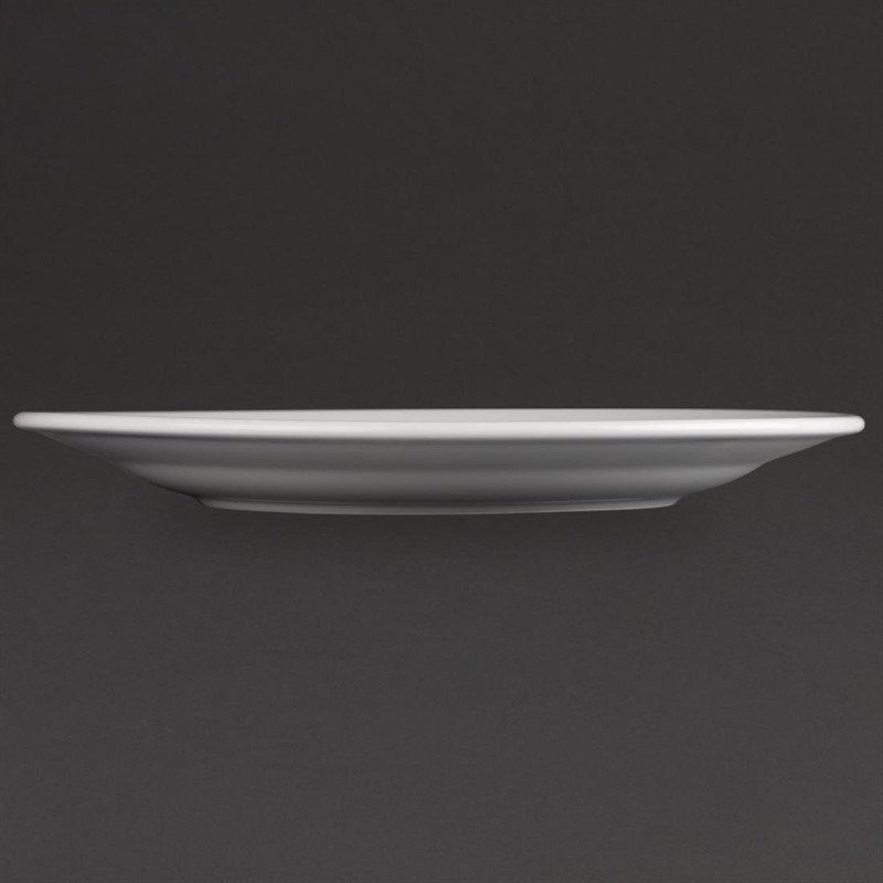  Athena Hotelware runde Teller mit breitem Rand 28cm 