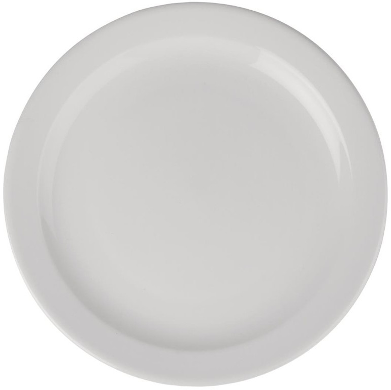  Athena Hotelware runde Teller mit schmalem Rand 25,4cm 