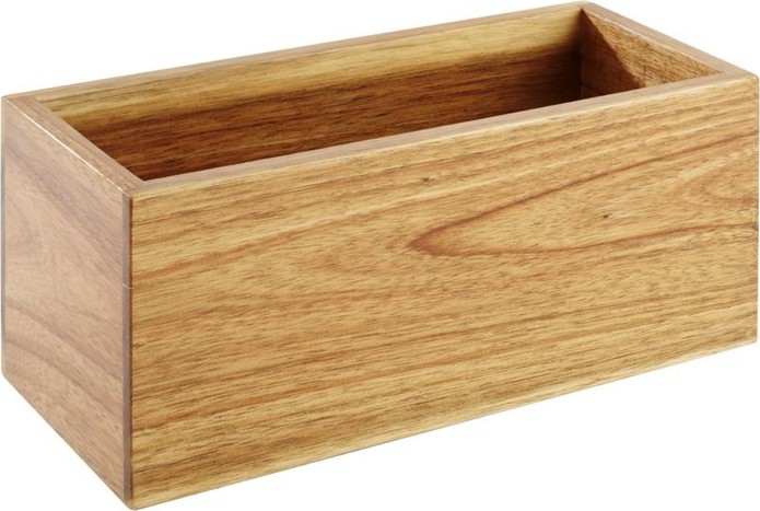  APS Table Caddy aus Akazienholz 10 x 23cm 