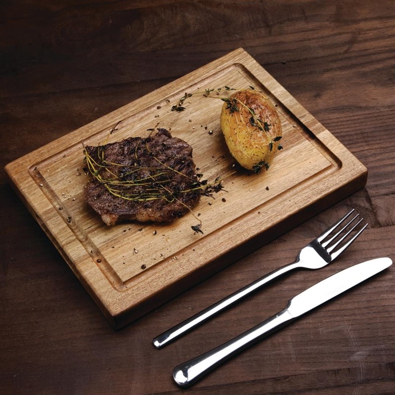  Olympia Steakbrett Akazienholz 26 x 19cm 