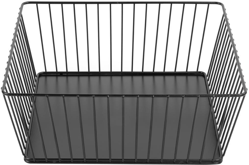  Olympia Draht-Pr&auml;sentationstablett f&uuml;r Speisen, quadratisch, schwarz, 280 x 280 x 100 mm 