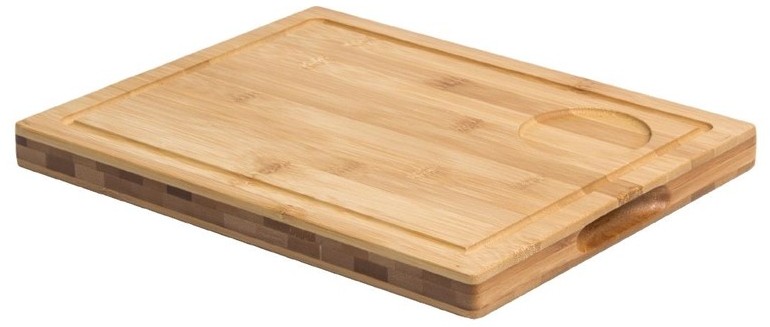  Olympia Steakbrett Bambus mit Aussparung 31 x 24cm 