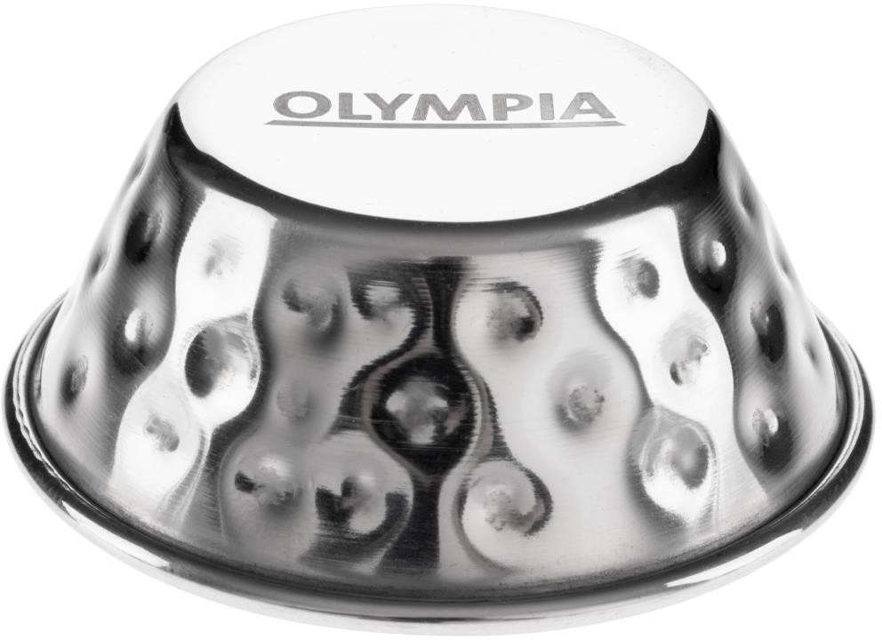 Olympia So&szlig;enbecher aus geh&auml;mmertem Edelstahl, 45 ml, 12 St&uuml;ck 