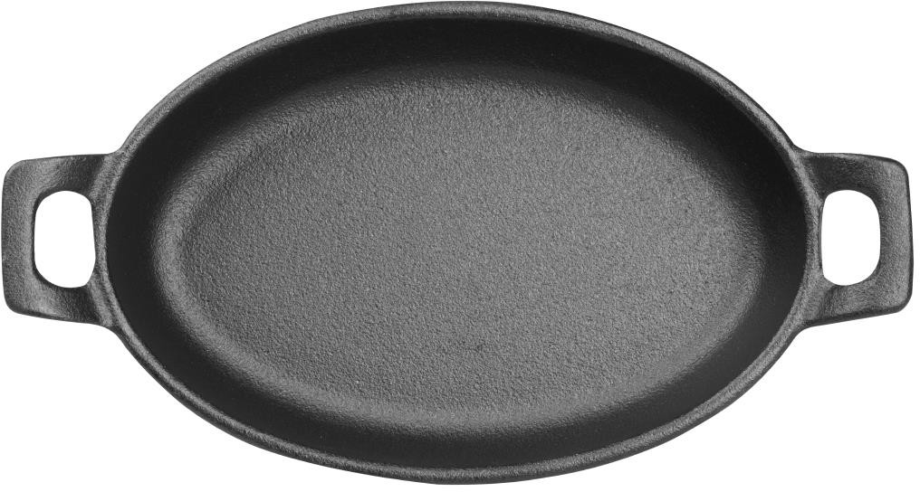  Olympia Gusseisen Ovale Schale mit Ohren 180x120mm 