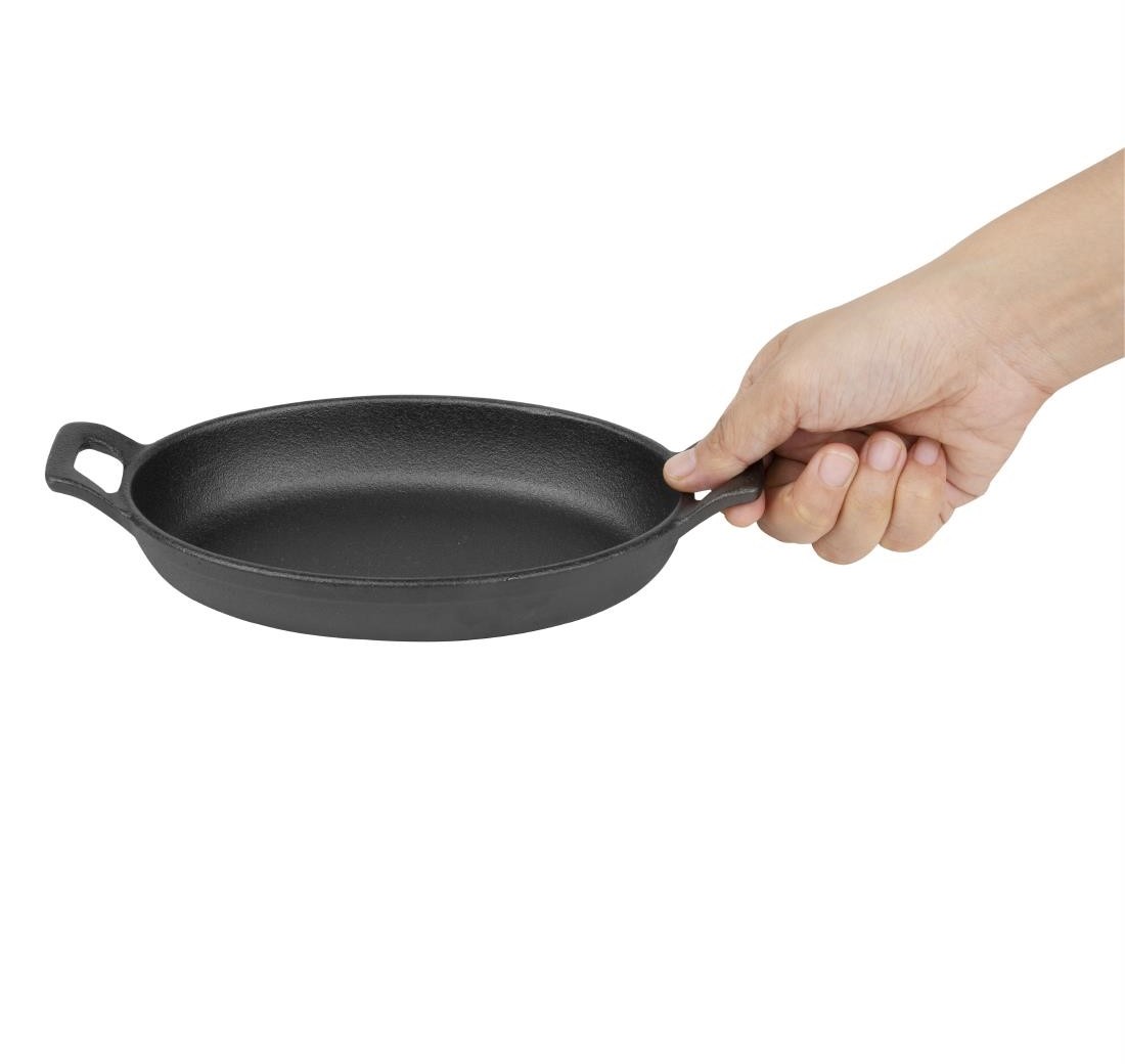  Olympia Gusseisen Ovale Schale mit Ohren 180x120mm 