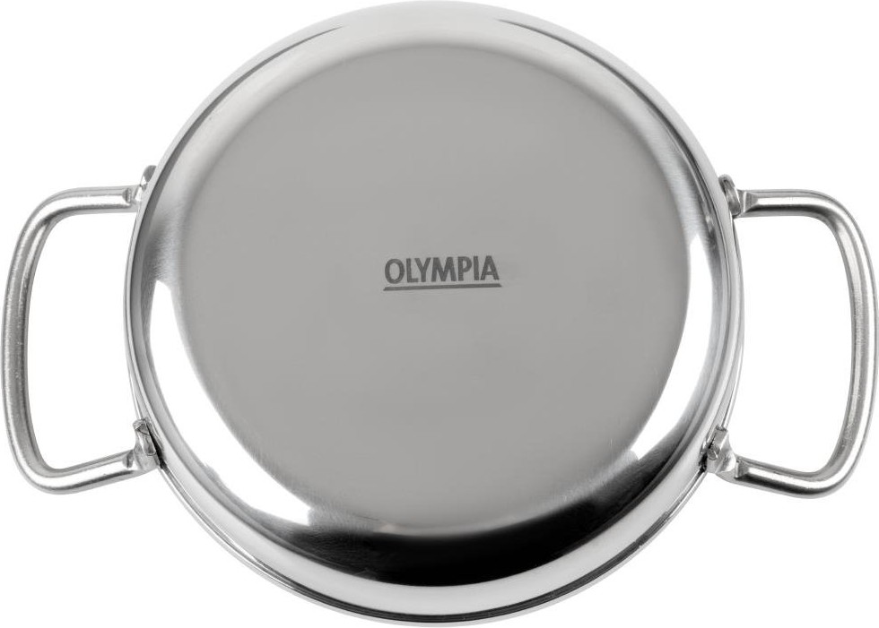  Olympia Doppelt Griffe Schale Edelstahl 125mm 