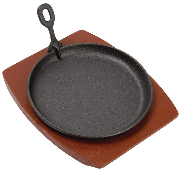  Olympia runde gusseiserne Servierpfanne 22cm 