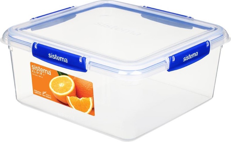  Sistema Square Klip It Plus Lebensmittelbeh&auml;lter 5.5Ltr 