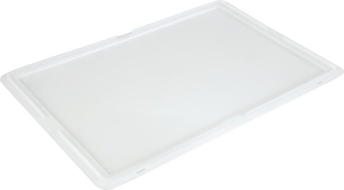  Cambro Pizzateigkistendeckel aus Polyethylen 60x40x2cm 