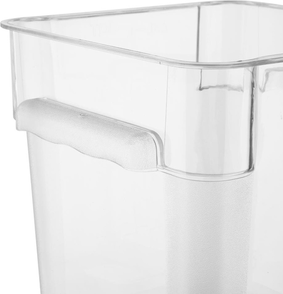  Vogue Hygiplas Polycarbonat Quadratischer Vorratsbeh&auml;lter 7L 