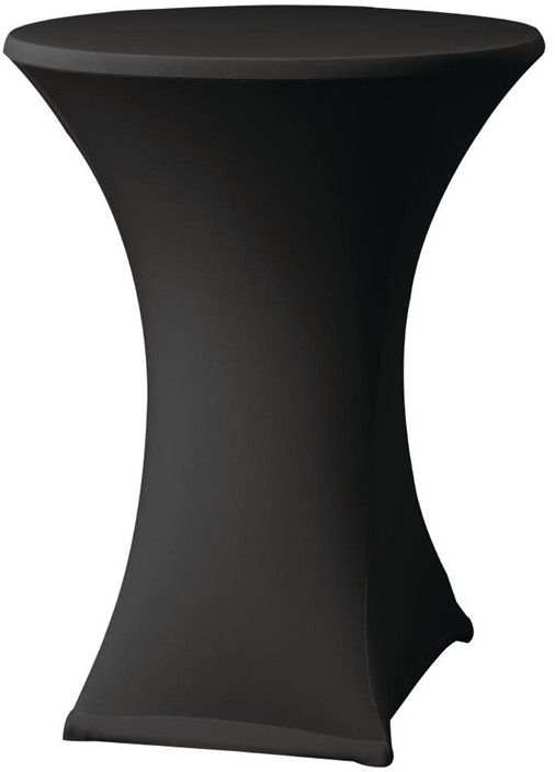  Gastronoble Tischhusse f&uuml;r Stehtische Samba D2 schwarz 85cm 