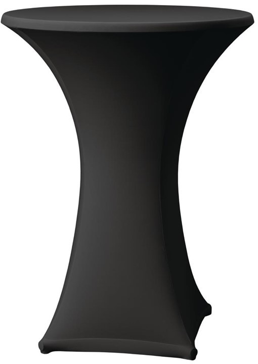  Gastronoble Tischhusse f&uuml;r Stehtische Samba schwarz 85cm 