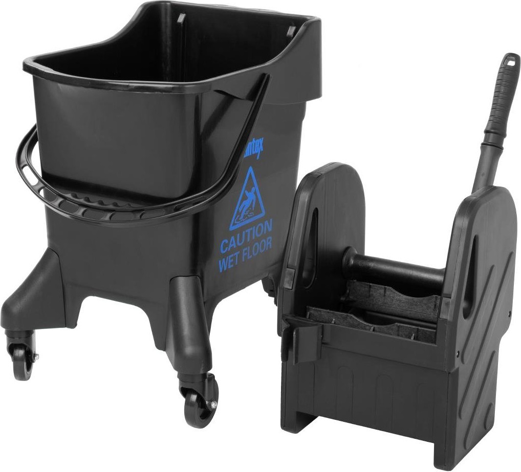  Jantex 20Ltr hoher Mopp-Eimer mit Wringer - Blaues Muster 