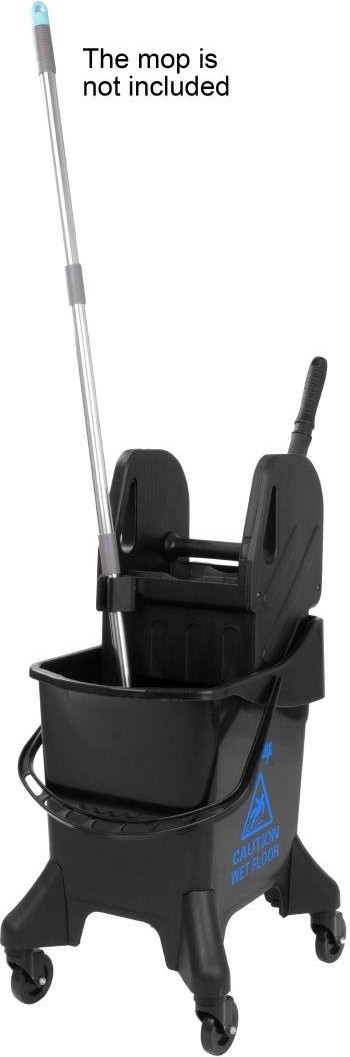  Jantex 20Ltr hoher Mopp-Eimer mit Wringer - Blaues Muster 