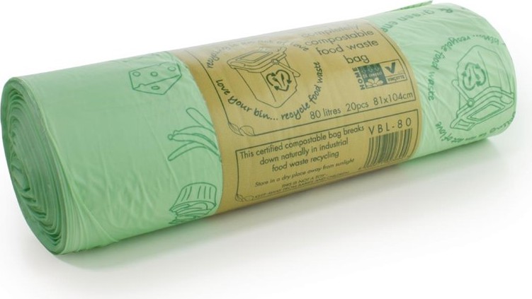  Vegware Biobag kompostierbare M&uuml;lls&auml;cke 80L (240 St&uuml;ck) 