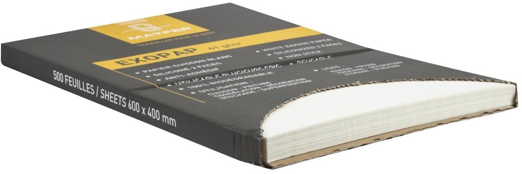  Matfer Bourgeat Exopap-Backpapier 600 x 400mm (500 St&uuml;ck) 