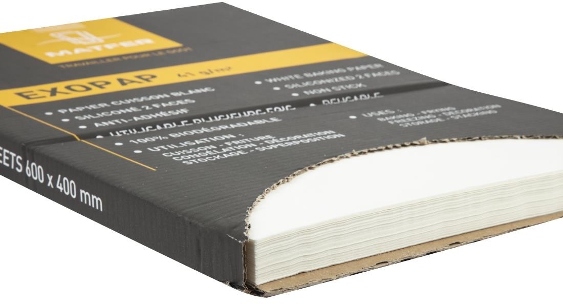  Matfer Bourgeat Exopap-Backpapier 600 x 400mm (500 St&uuml;ck) 