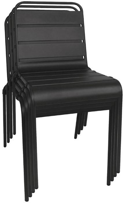  Bolero Bistrost&uuml;hle Stahl schwarz 