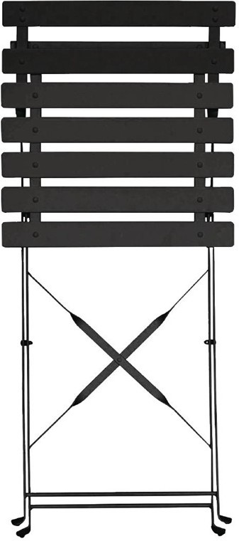  Bolero klappbare Terrassenst&uuml;hle Stahl schwarz 