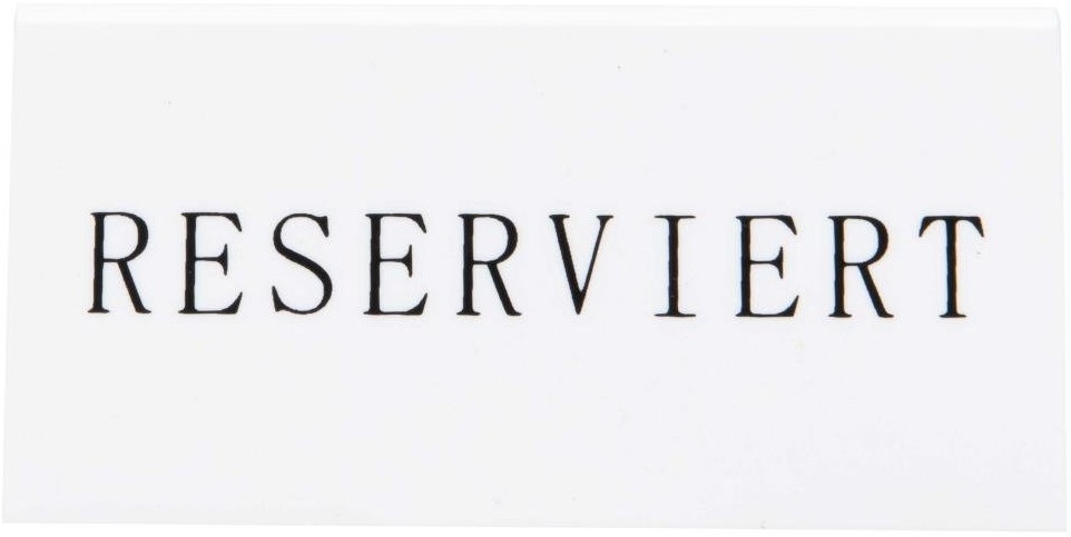  Securit Reserviert Tischst&auml;nder Deutsch: Reserviert (5 St&uuml;ck) 