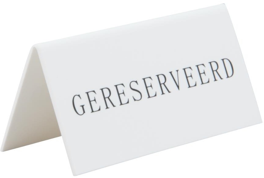  Securit Reservierungstischst&auml;nder in Niederl&auml;ndisch: 'Gereserveerd' (5 St&uuml;ck) 
