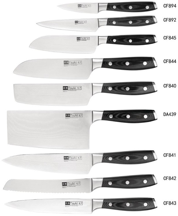  Tsuki Serie 7 Hackmesser 17cm 