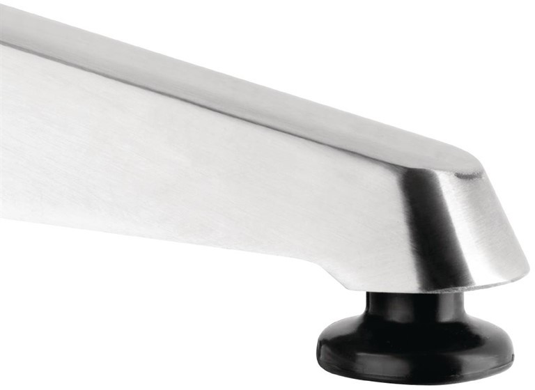  Bolero quadratischer Bistrotisch Edelstahl 1 Bein 70cm 