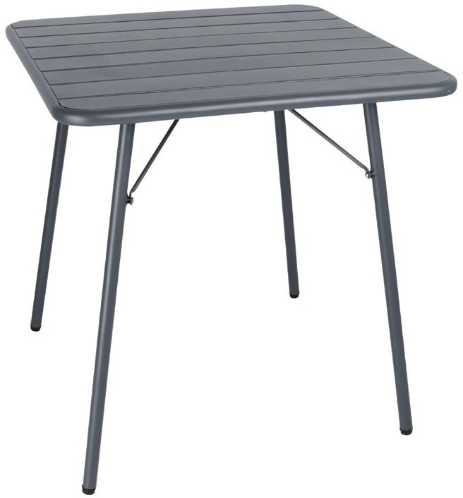  Bolero quadratischer Bistrotisch Stahl grau 70cm 