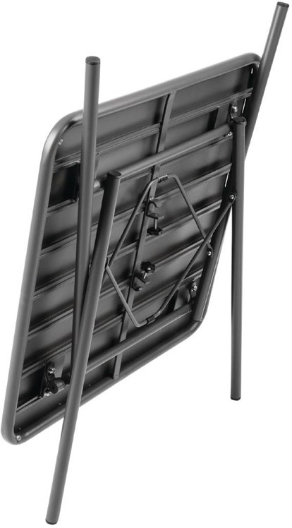  Bolero quadratischer Bistrotisch Stahl grau 70cm 