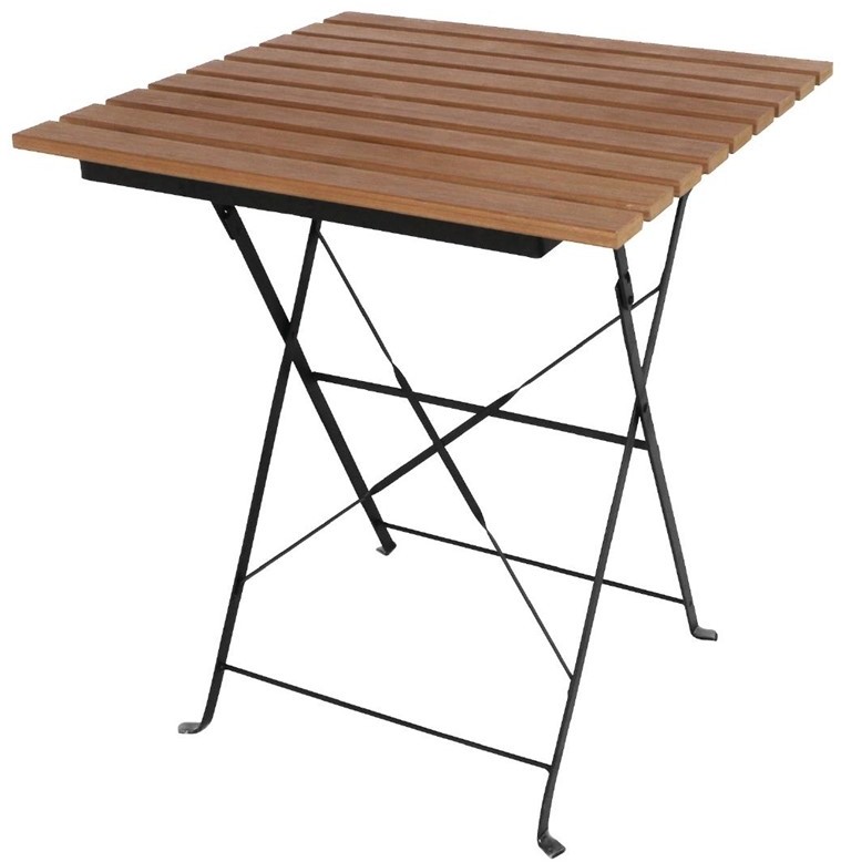  Bolero quadratischer klappbarer Terrassentisch Holzimitat 60cm 