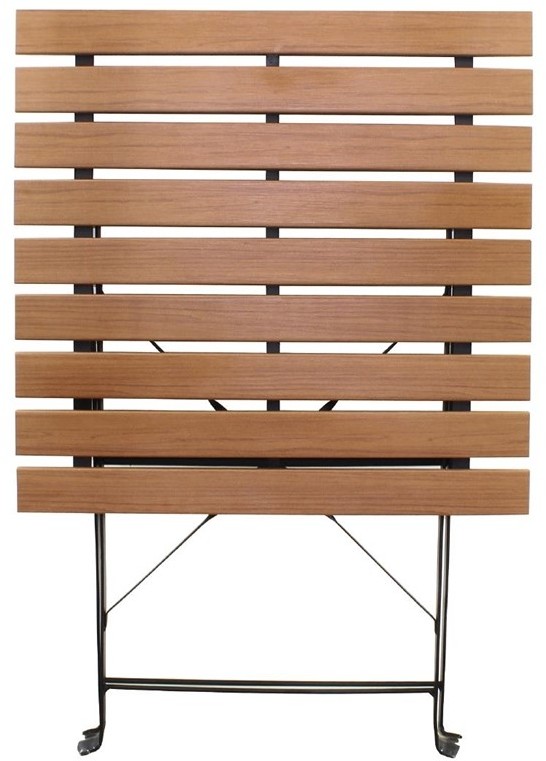  Bolero quadratischer klappbarer Terrassentisch Holzimitat 60cm 