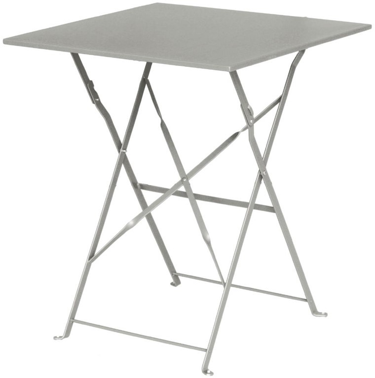 Bolero quadratischer klappbarer Terrassentisch Stahl grau 60cm 
