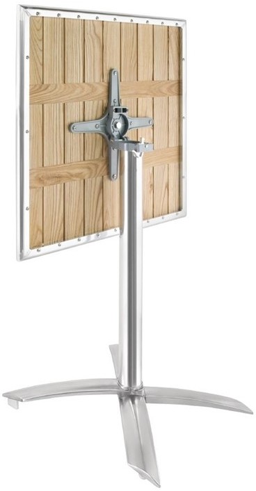  Bolero quadratischer klappbarer Tisch Eschenholz 1 Bein 60cm 