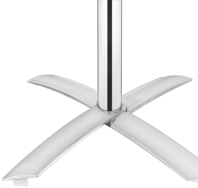  Bolero quadratischer klappbarer Tisch Eschenholz 1 Bein 60cm 