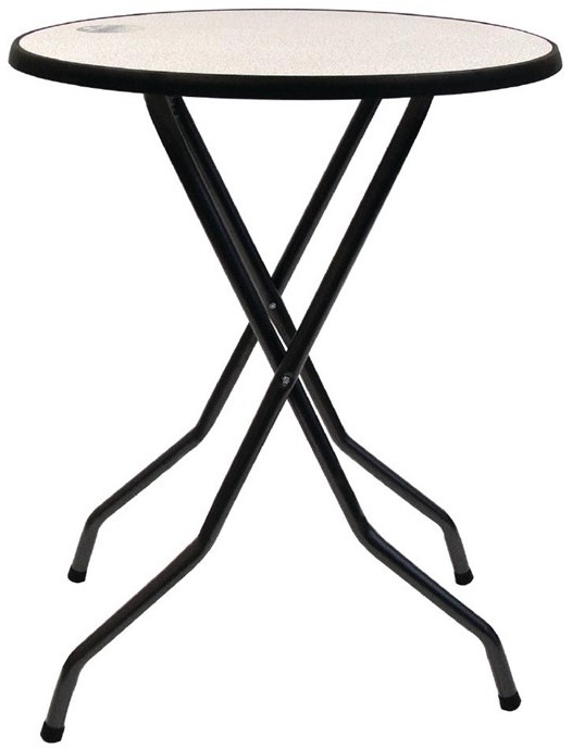  Gastronoble Barcelona runder klappbarer Stehtisch Metall grau 85cm 