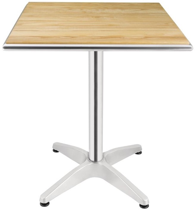  Bolero quadratischer Tisch Eschenholz 1 Bein 60cm 