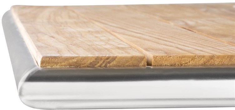  Bolero quadratischer Tisch Eschenholz 1 Bein 60cm 